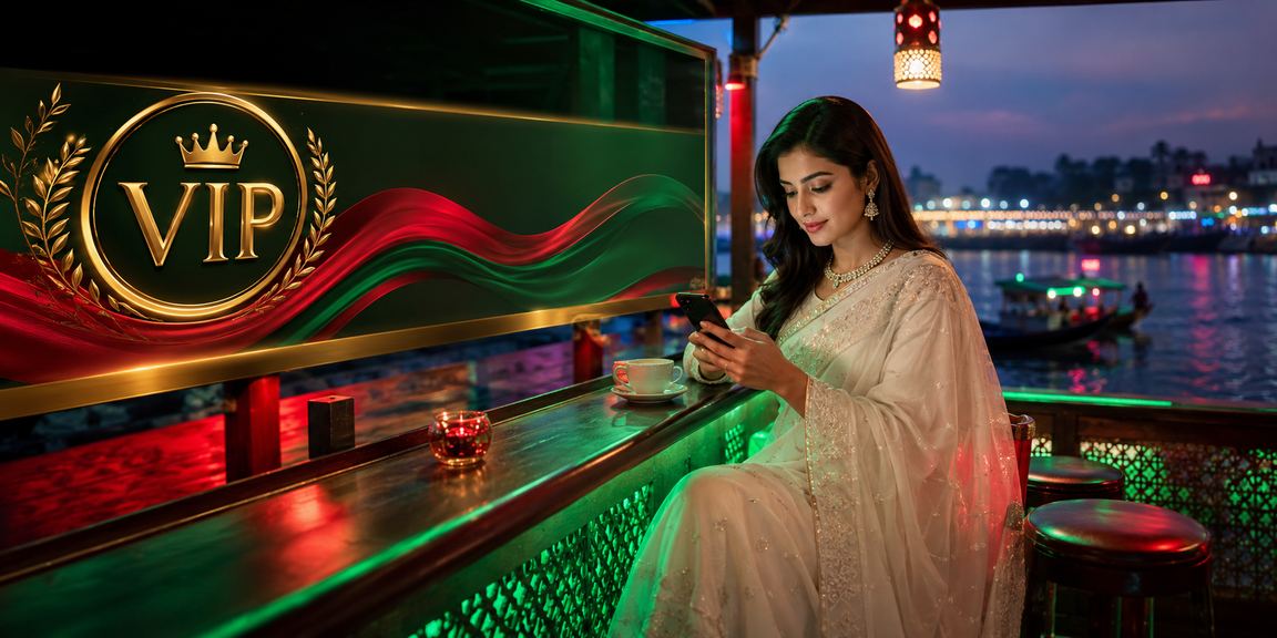 ময়মনসিংহে লাল-সবুজ পোশাকে c71 ব্যবহারকারী মোবাইলে লটারি খেলছেন